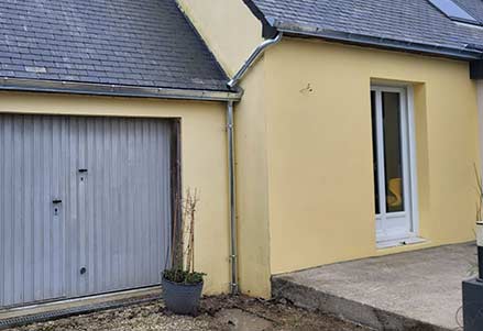 Goutièrres neuves après travaux